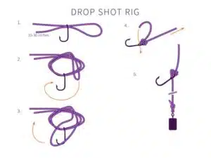 How to tie a Palomar knot for a drop shot