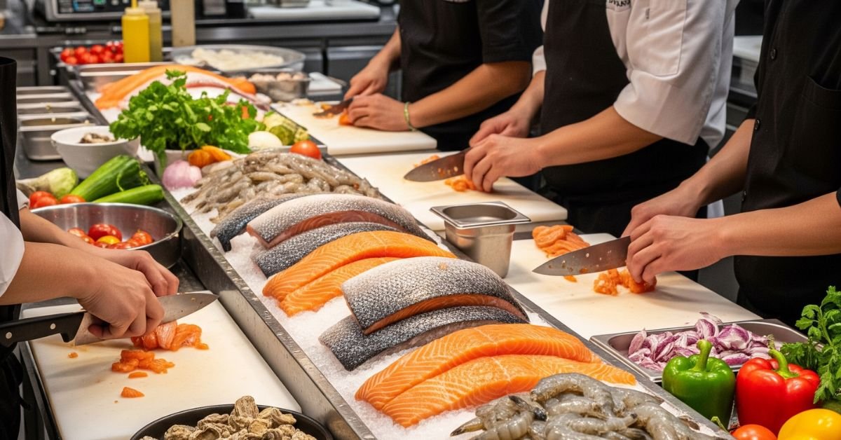 restaurants keep fresh seafood