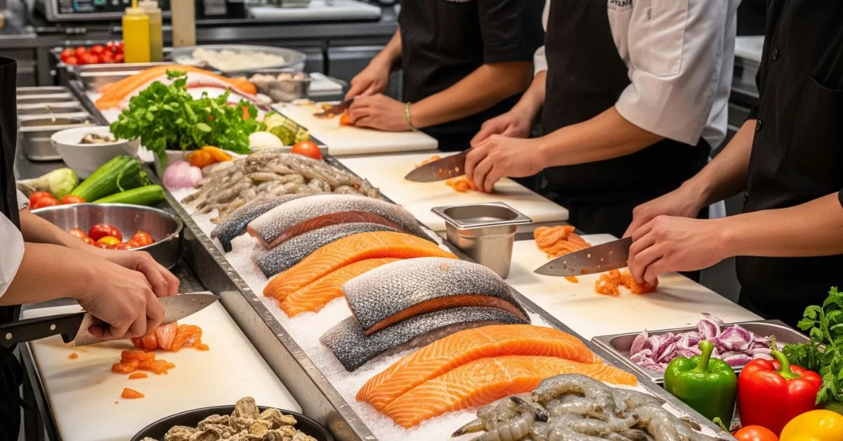 restaurants keep fresh seafood